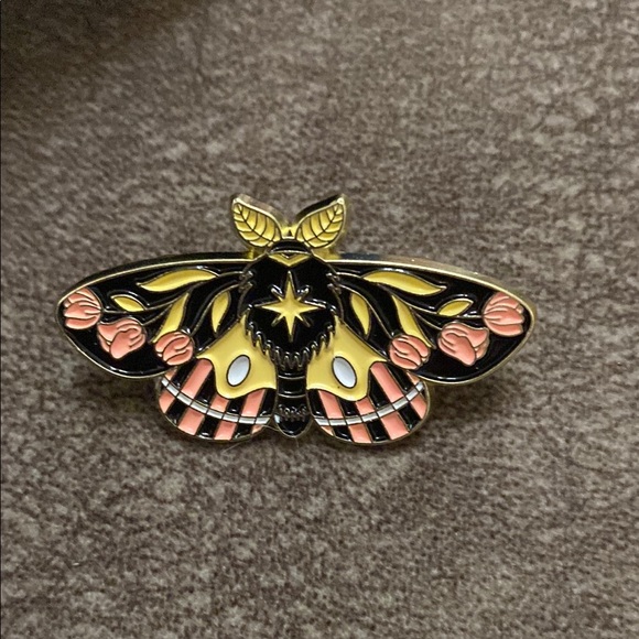 Accessories - Colorful Moth Enamel Pin new without tags
